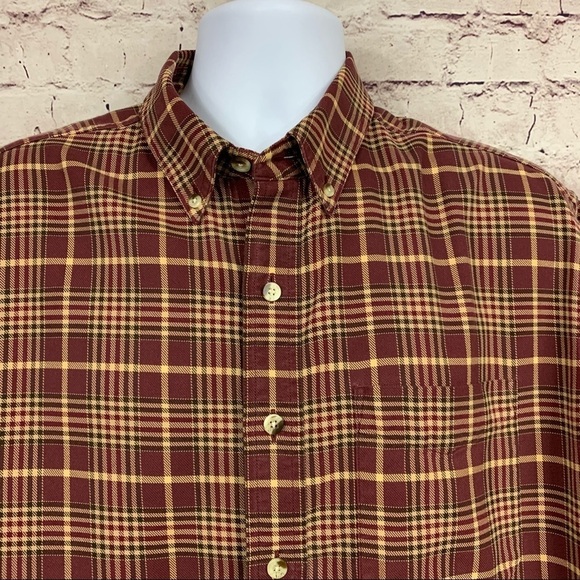 L.L. Bean Plaid Button Front Shirt - Picture 2 of 8